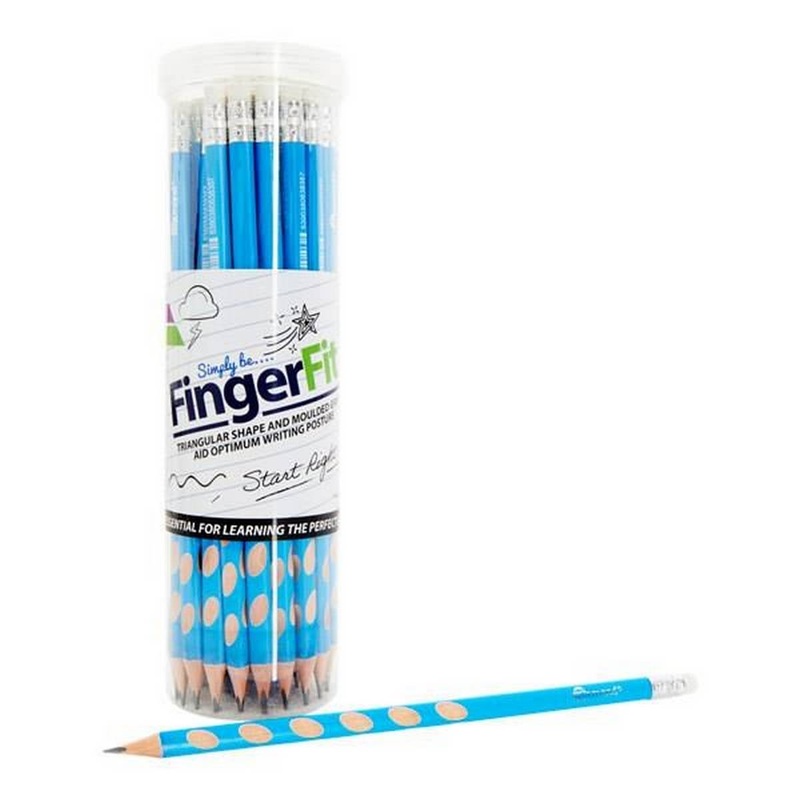 Finger Fit Triangular Shape Pencil Tub of 36