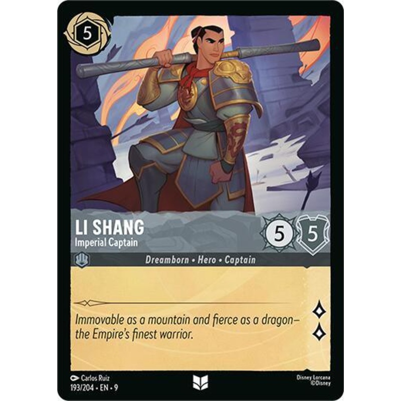 Li Shang – Imperial Captain (193/204) [Fabled] (ONLINE ORDER ONLY)