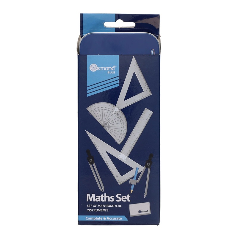 Ormond Blue Maths Set	9pcs
