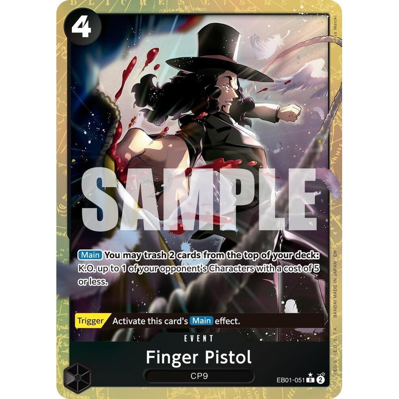 Finger Pistol (Alternate Art) [Premium Booster -The Best- Vol. 2] (ONLINE ORDER ONLY)