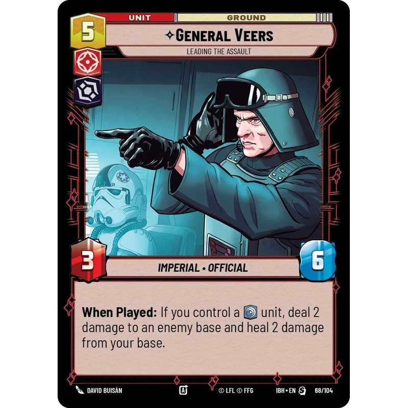 General Veers (68/104) – Leading the Assault (68/104) [Intro Battle: Hoth] (ONLINE ORDER ONLY)