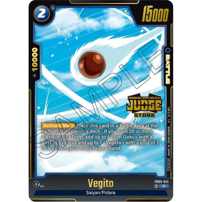 Vegito (Judge Pack 04 – Store Judge) [Fusion World Tournament Cards] (ONLINE ORDER ONLY)