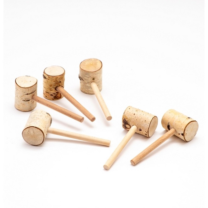 Wooden Mallets Pack of 6