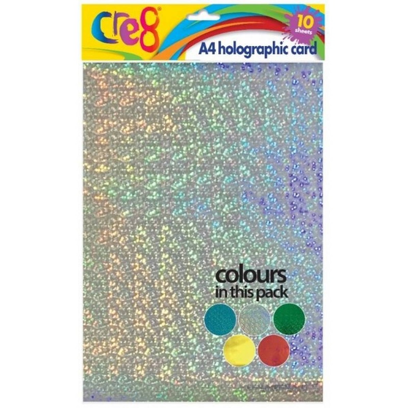 A4 Holographic Card Pack of 10 sheets
