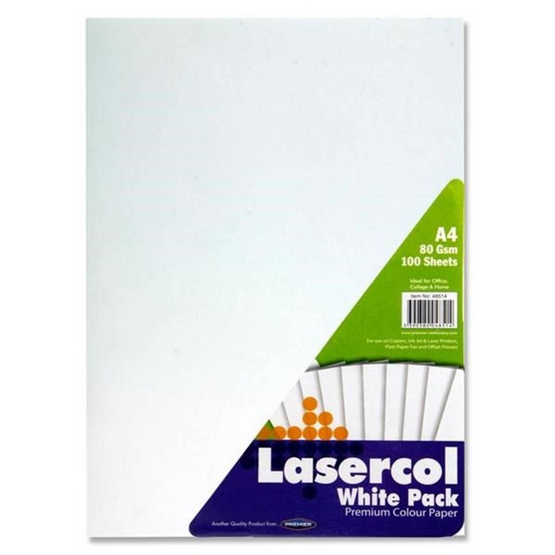 A4 White Paper 80gms (Pack of 100 Sheets)