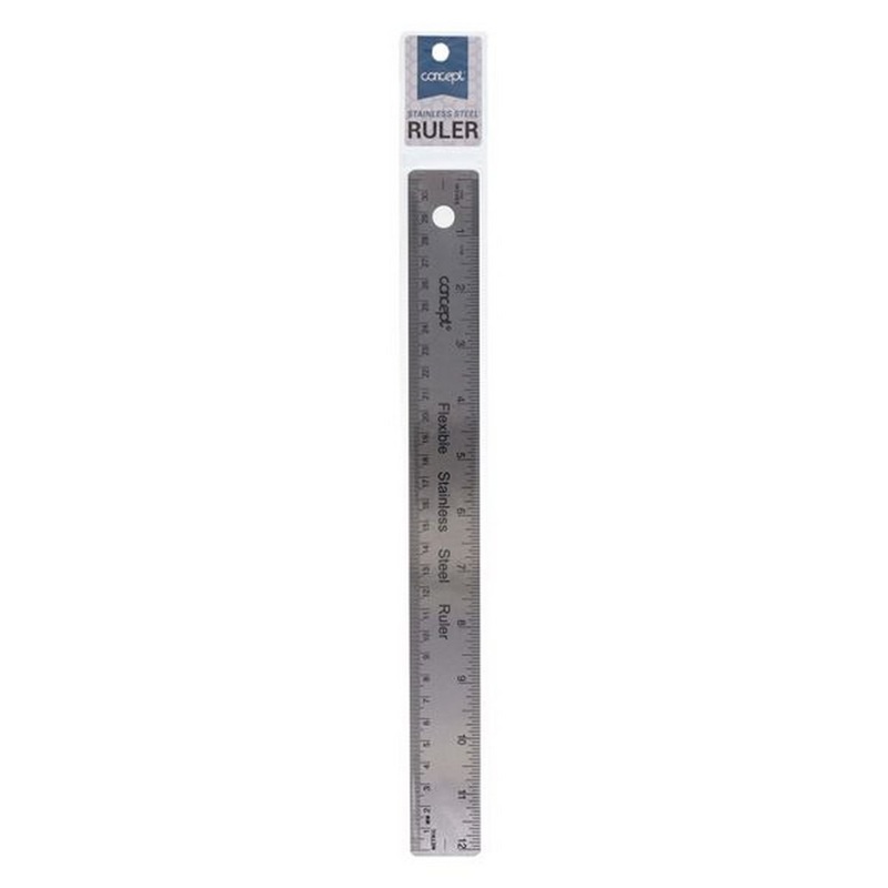 Concept 12 Flexible Stainless Steel Ruler