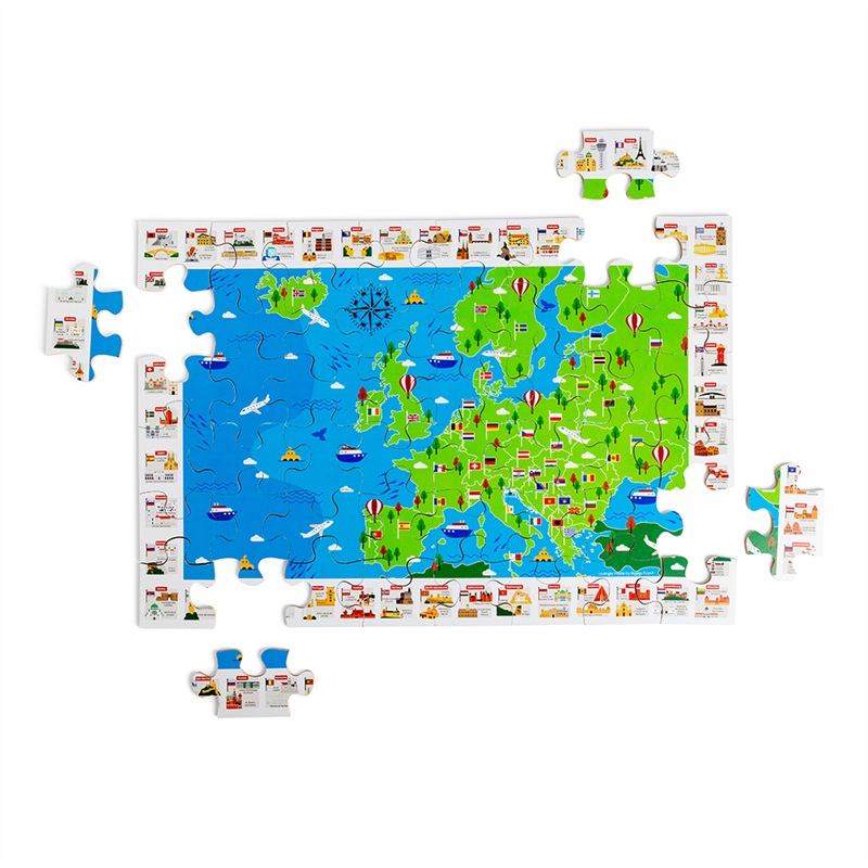 European Map Floor Puzzle 48pc