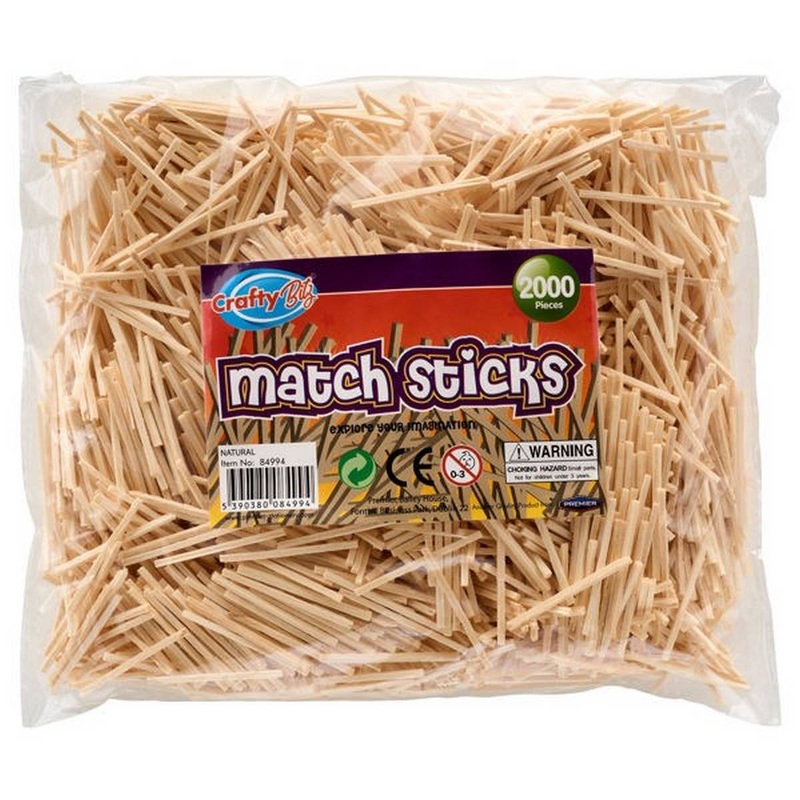 Matchsticks Natural Pack of 2,000