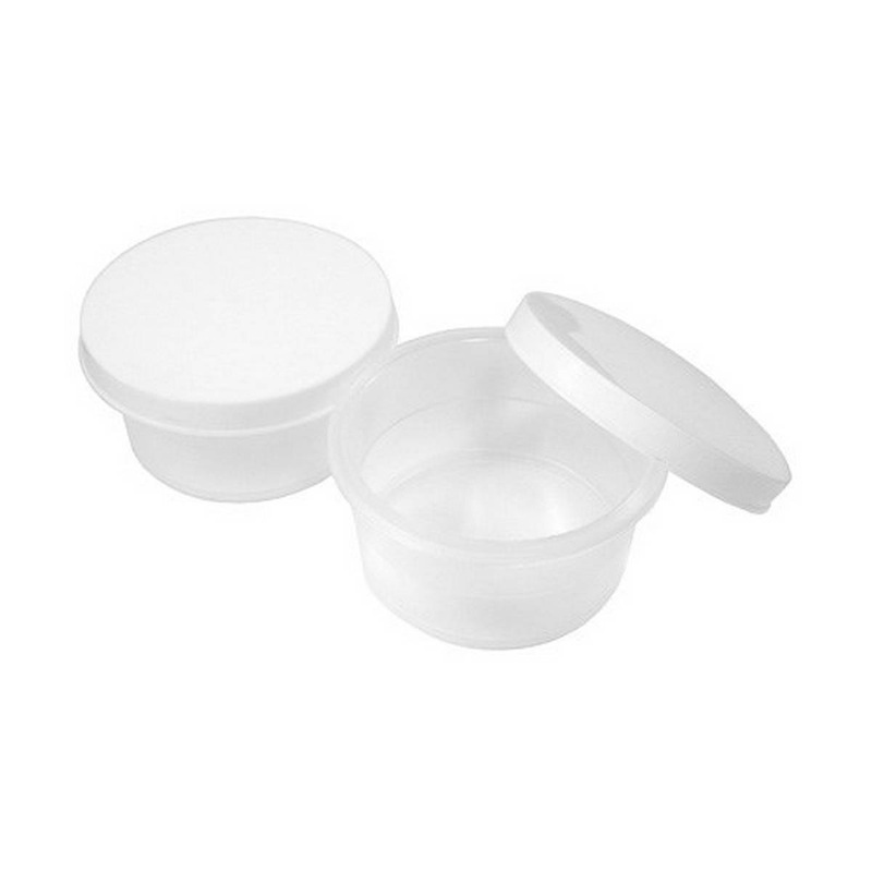 Plastic Paint Pot & Lid Pack of 12