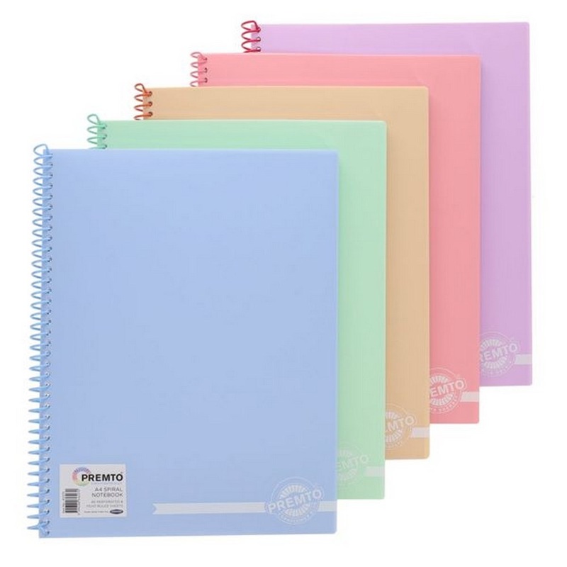 Premto Pastel A4 160pg Pp Spiral Notebook
