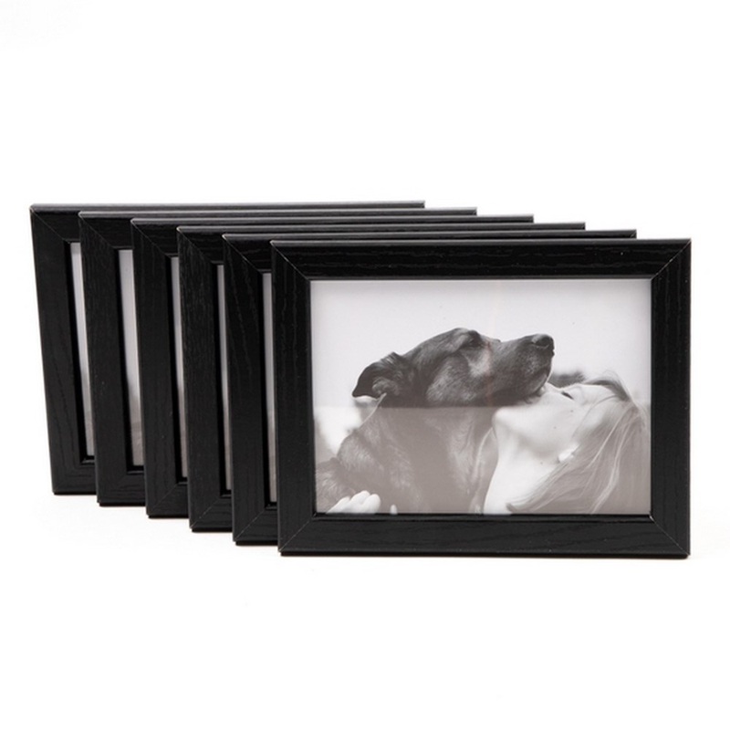 Black FSC Photo Frames 13 x 18cm  Pack of 6