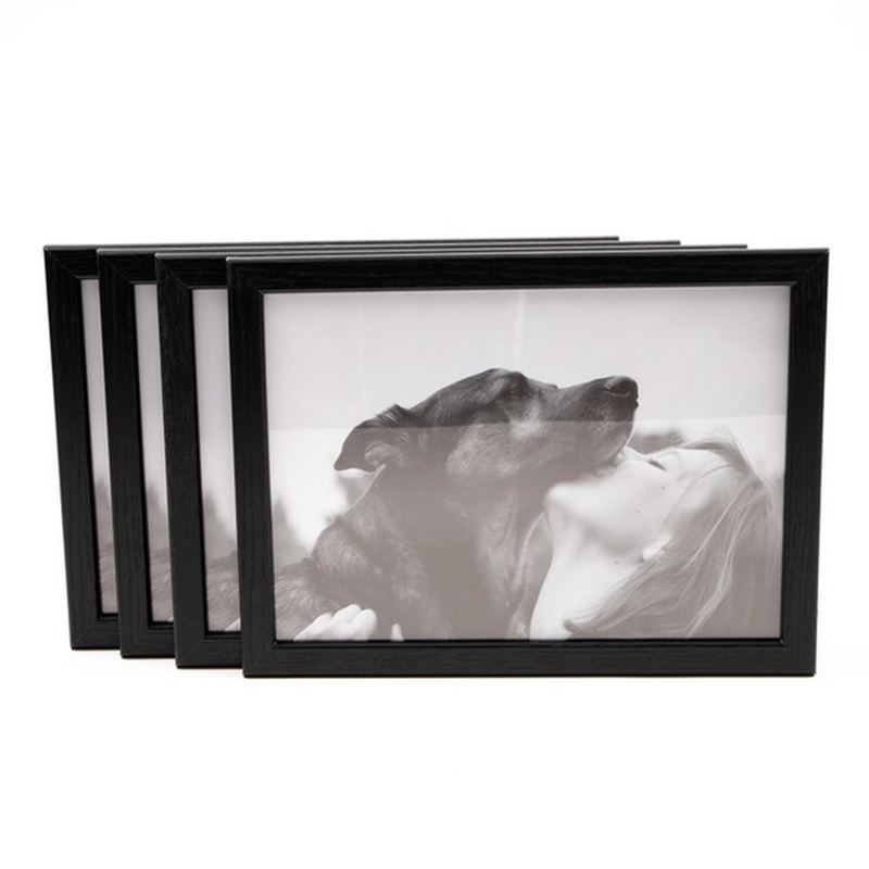 Black FSC Photo Frames 21 x 30cm  Pack of 4