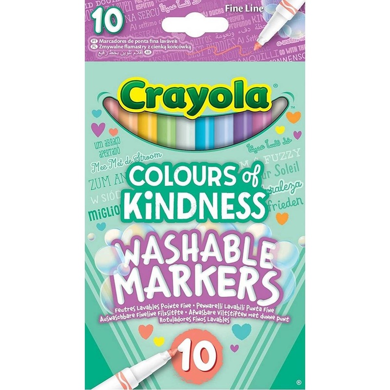 Crayola Colours of Kindness Washable Markers Pack of 10