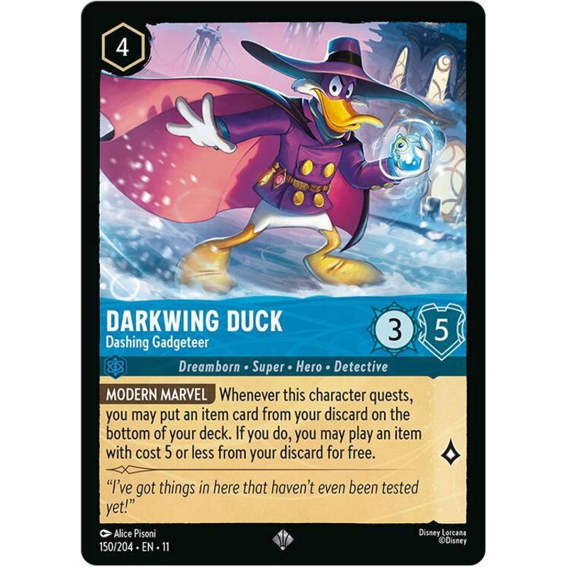 Darkwing Duck – Dashing Gadgeteer (150/204) [Winterspell] (ONLINE ORDER ONLY)