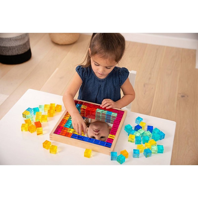 Gem Cube Mirror Tray  Pack of 101pcs