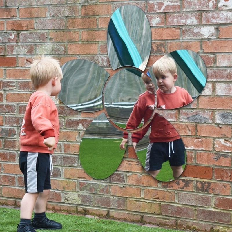 Outdoor and Indoor Giant Flower Mirror Set of 6