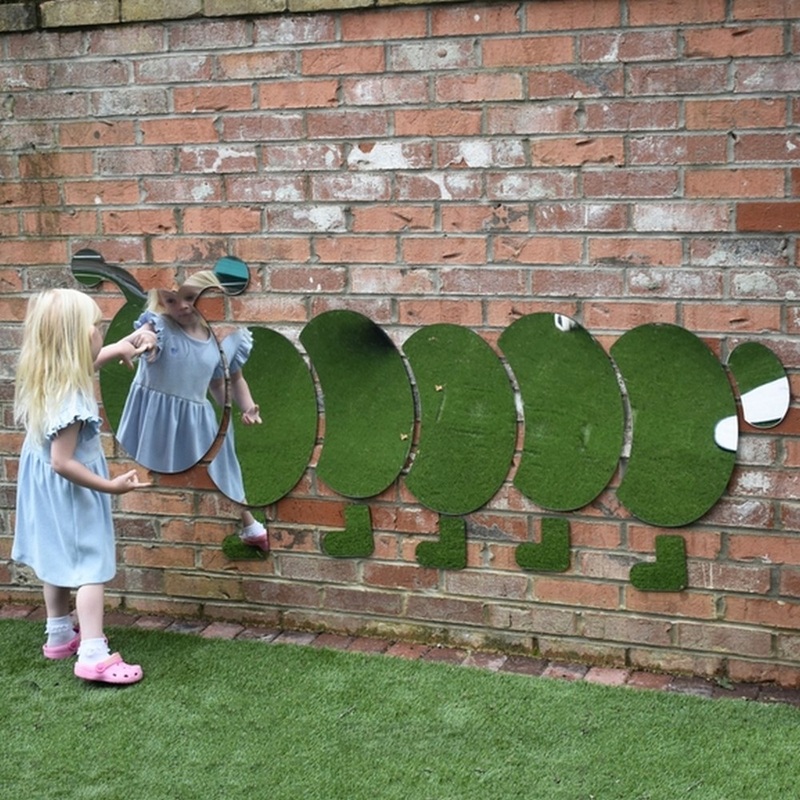 Outdoor/Indoor Giant Caterpillar Mirror