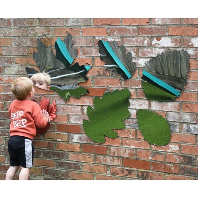 Outdoor/Indoor Leaf Mirror Set