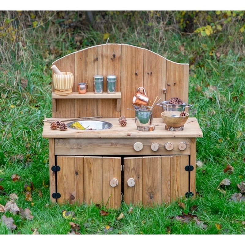Outdoor Rustic Wooden Kitchen