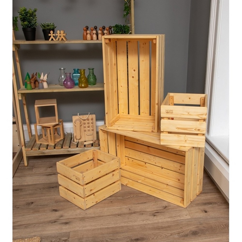 Wooden Crates  4 Pack
