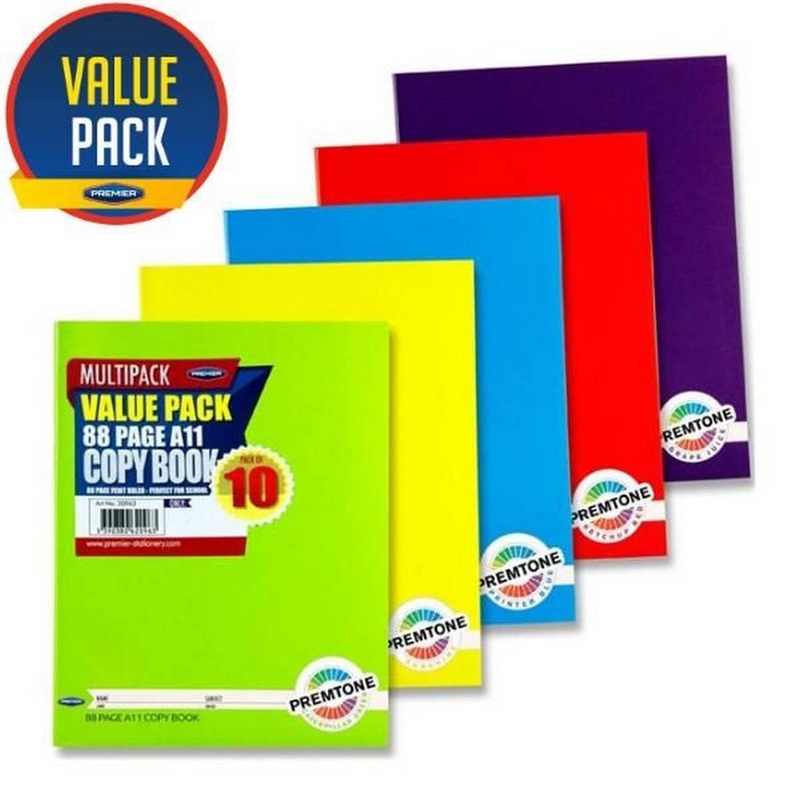 A11 88 Page Copy Book  Pack of 10