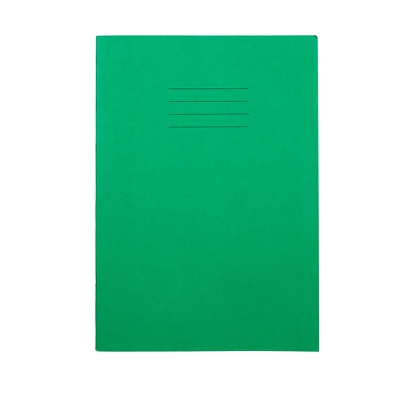 Everyday A4 Exercise Book 80 Page, 8mm Ruled With Margin, Green  Pack of 50