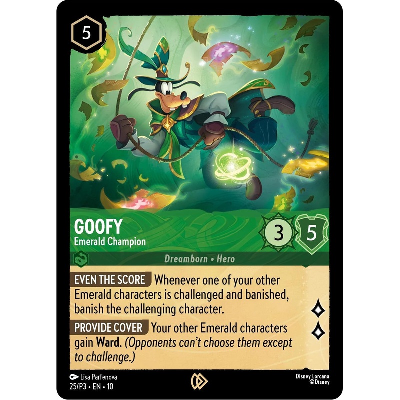 Goofy – Emerald Champion (25) [Promo Cards] (ONLINE ORDER ONLY)