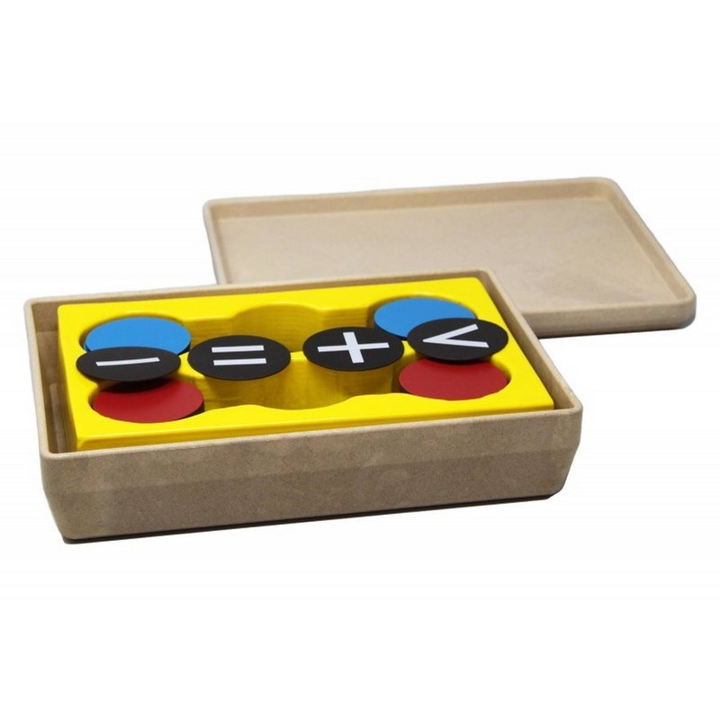 Magnetic Red and Blue Counting Chips Pack of 100