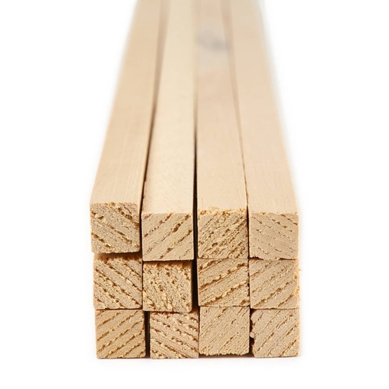 Pack of Jelutong Square Section  10mm