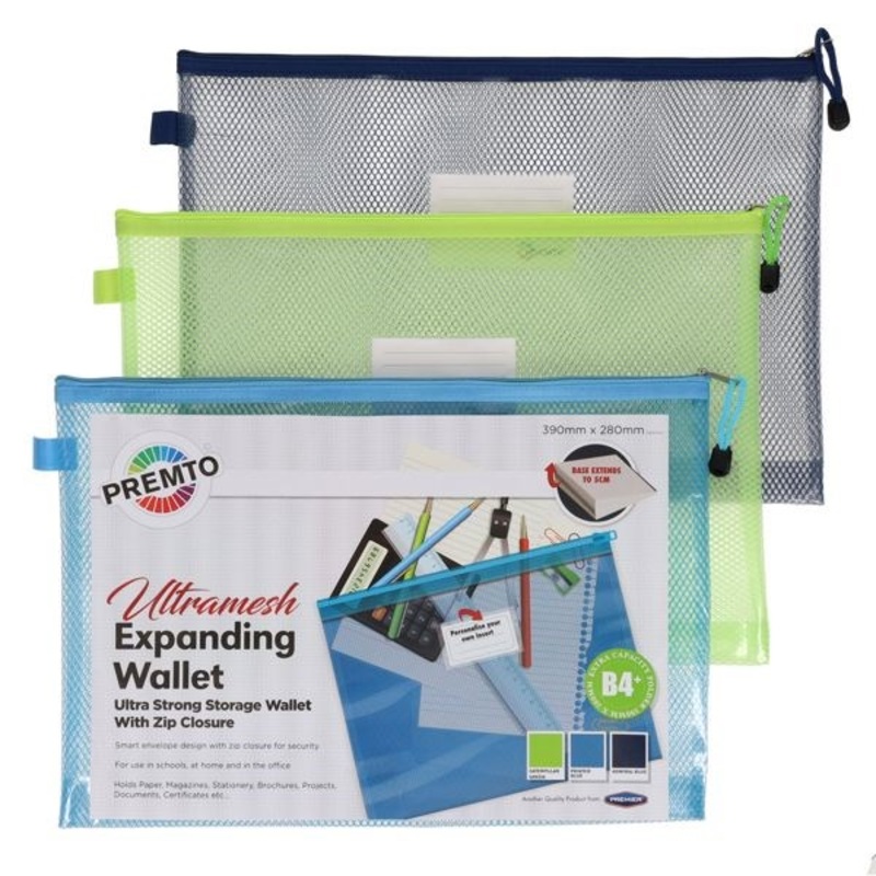 Premto B4+ Ultramesh Expanding Storage Wallet Pack of 3
