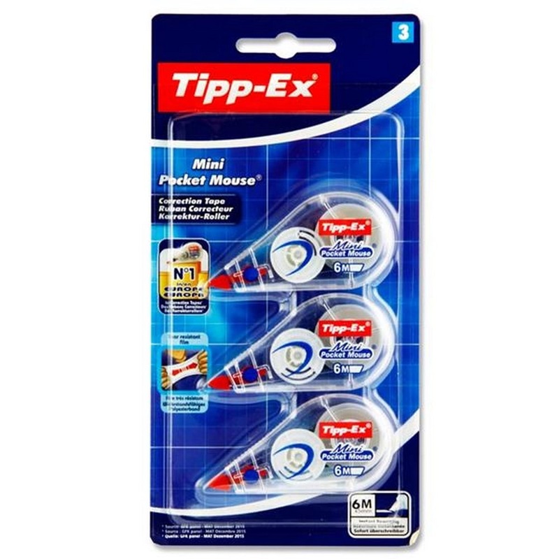 TippEx Mini Pocket Mouse Pack of 3