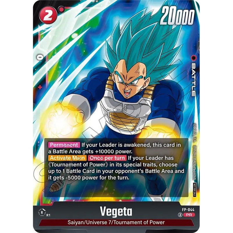 Vegeta (FP-044) (Tournament Pack 07) [Fusion World Tournament Cards] (ONLINE ORDER ONLY)