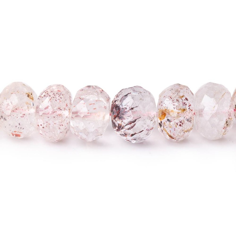 9mm Moss Amethyst Faceted Rondelle Beads 15 inch 68 pieces (ONLINE ORDER ONLY)