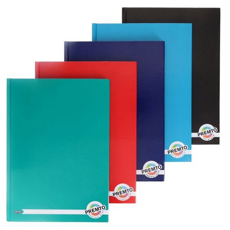 A4 160pg Hardcover Notebooks Value Pack of 5
