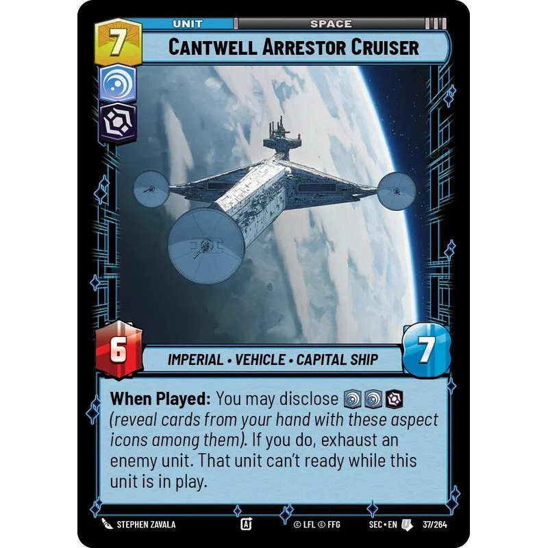 Cantwell Arrestor Cruiser (37/264) (37/264) [Secrets of Power] (ONLINE ORDER ONLY)