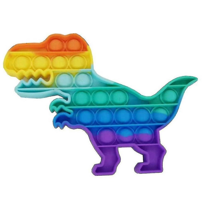 Dinosaur Push Popper  Rainbow