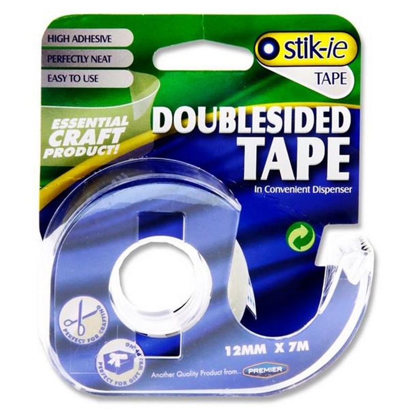 Double Sided Tape incl Dispenser 12Mm x 7m
