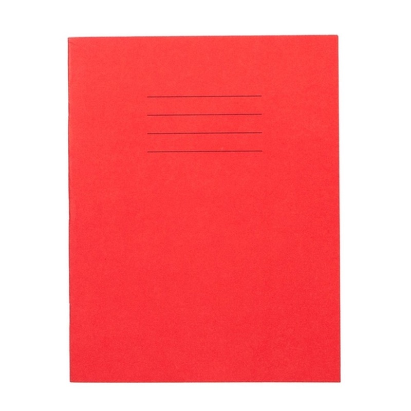 Everyday 9 x 7 Exercise Book 80 Page, 8mm Ruled With Margin, Red  Pack of 100