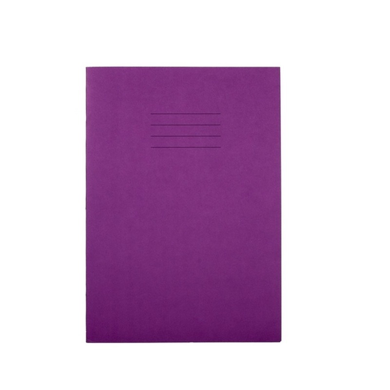 Everyday A4 Exercise Book 64 Page, 8mm Ruled With Margin, Purple  Pack of 50