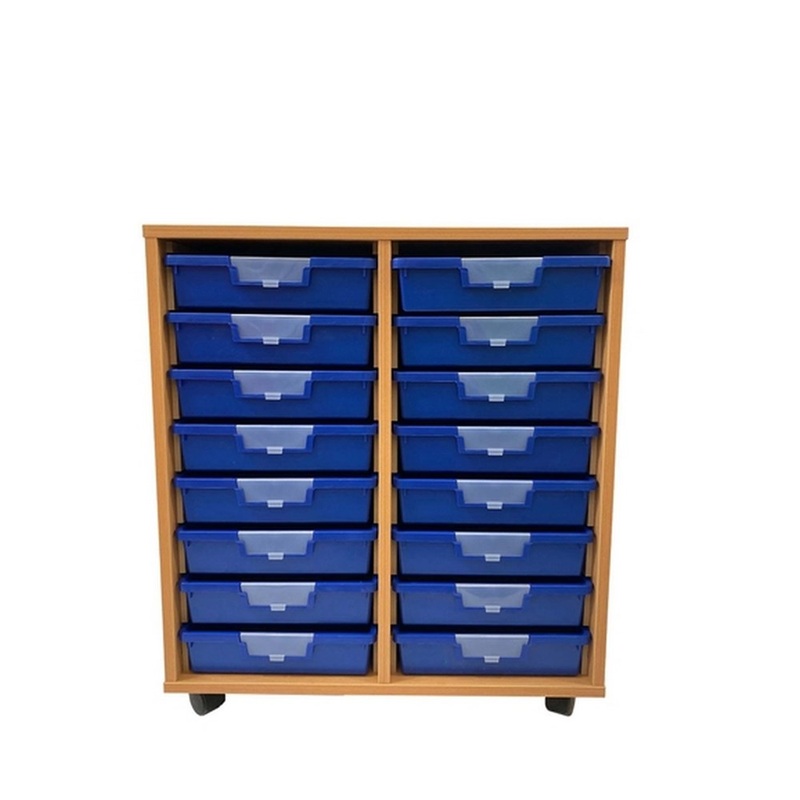 Everyday Double Column with 16 Blue Trays