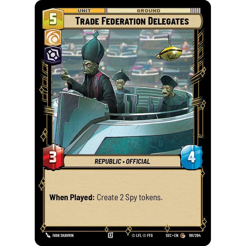 Trade Federation Delegates (191/264) (191/264) [Secrets of Power] (ONLINE ORDER ONLY)