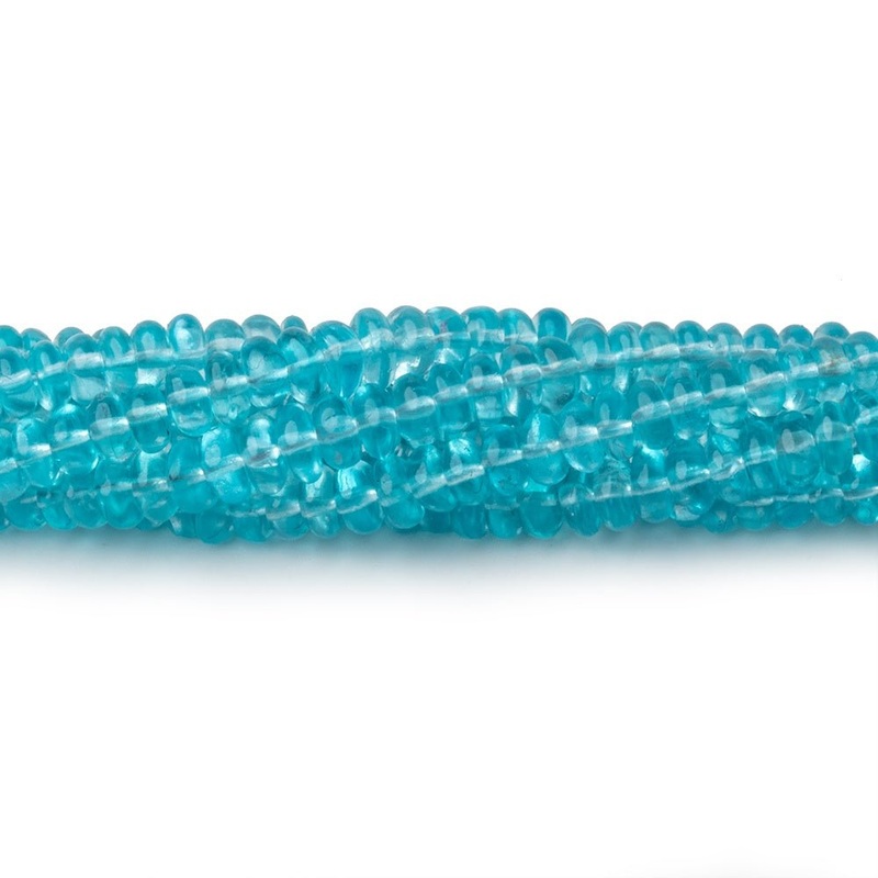 2.5-4mm Pool Blue Apatite Plain Rondelle Beads 18 inch 236 pieces AA (ONLINE ORDER ONLY)