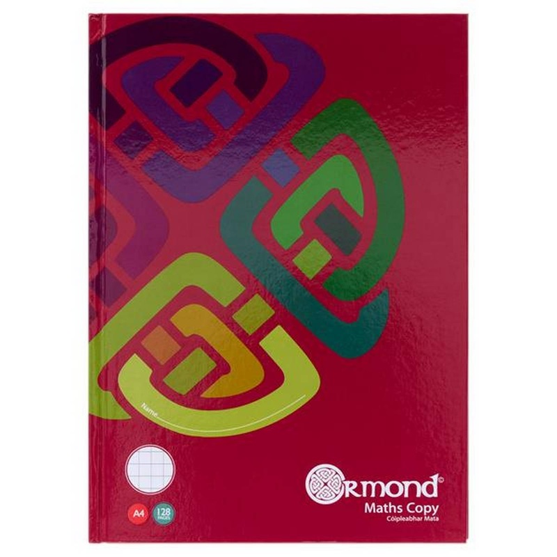 Ormond A4 128pg Hardcover Maths Copy Book