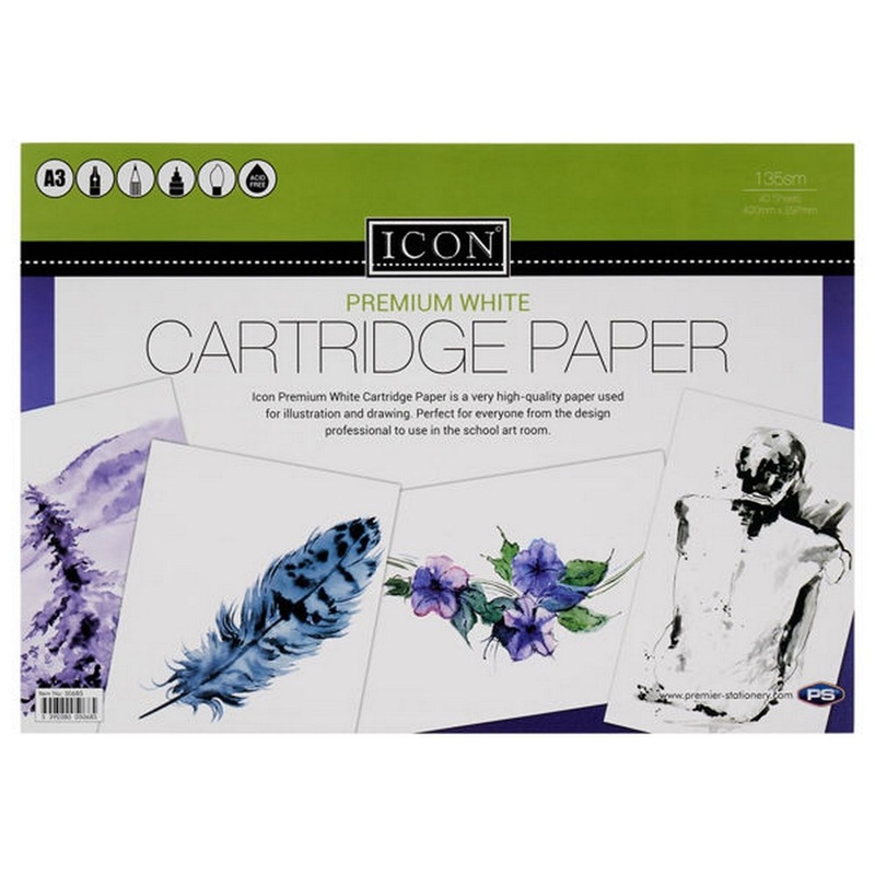 A3 Cartridge Paper 135gms Pack of 40