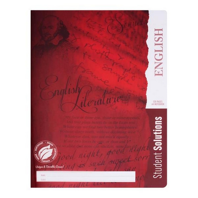 A4 120pg Durable Cover Manuscript Book  English