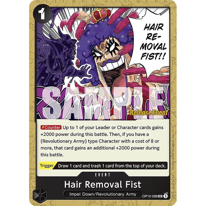 Hair Removal Fist [Legacy of the Master Release Event Cards] (ONLINE ORDER ONLY)