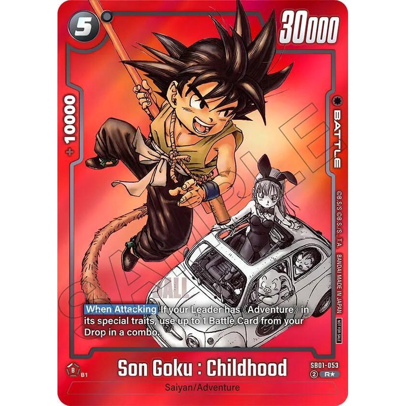 Son Goku : Childhood (SB01-053) (Limited Pack MANGA Version 01) [Tournament and Championship Promos] (ONLINE ORDER ONLY)