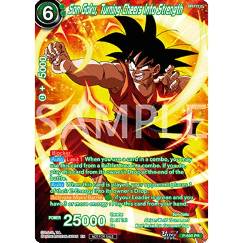 Son Goku, Turning Cheers Into Strength (Alternate Art) (Deluxe Pack 2025 Vol.2) (P-690) [Promotion Cards] (ONLINE ORDER ONLY)