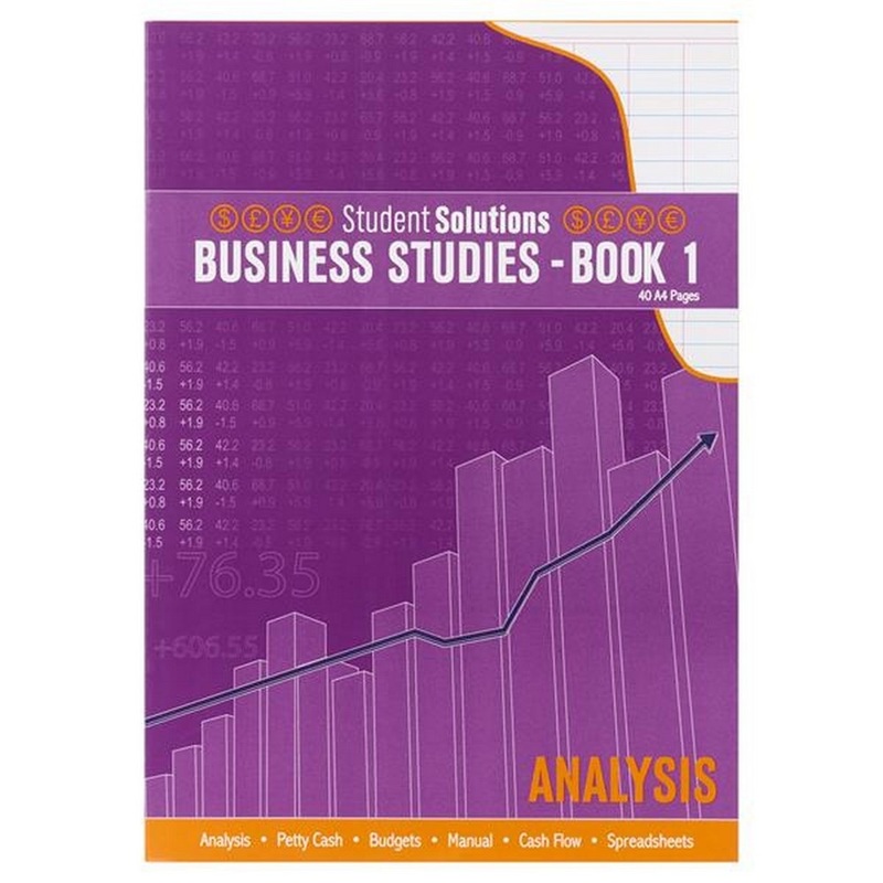 Student Solutions A4 40Pg Business Studies  Book 1