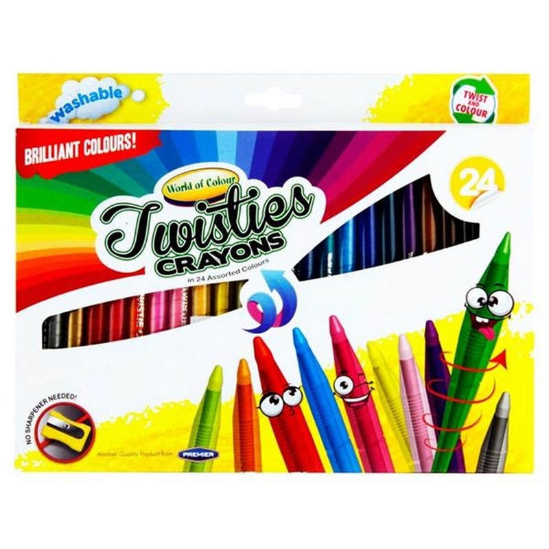 World of Colour Twistie Crayons Pack of 24
